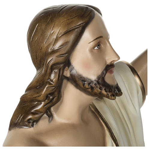 Estatua Jesús Resucitado 100 cm fiberglass para exterior 8