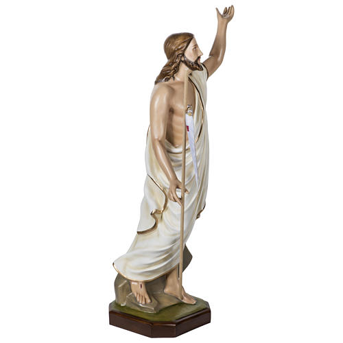 Estatua Jesús Resucitado 100 cm fiberglass para exterior 9