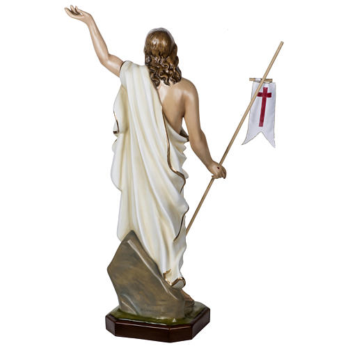Estatua Jesús Resucitado 100 cm fiberglass para exterior 12
