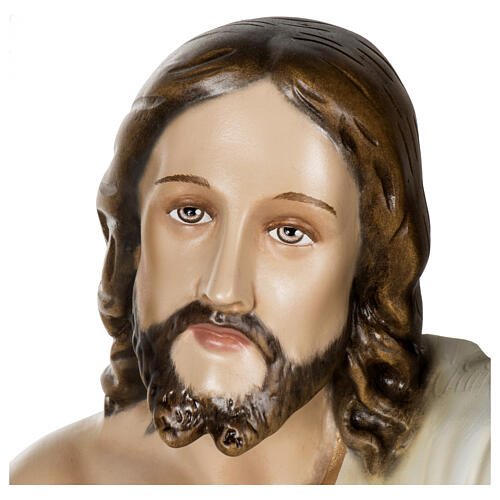 Estatua Jesús Resucitado 100 cm fiberglass para exterior 8