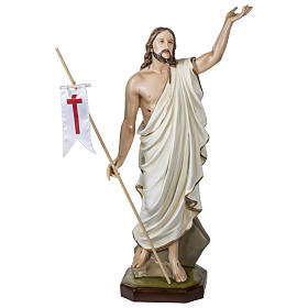 Statua Gesù Risorto 100 cm fiberglass per esterni