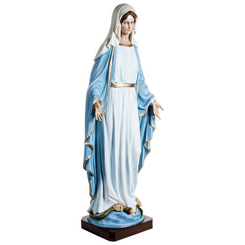 Statue of the Immaculate Virgin Mary in fibreglass 100 cm for EXTERNAL USE 5