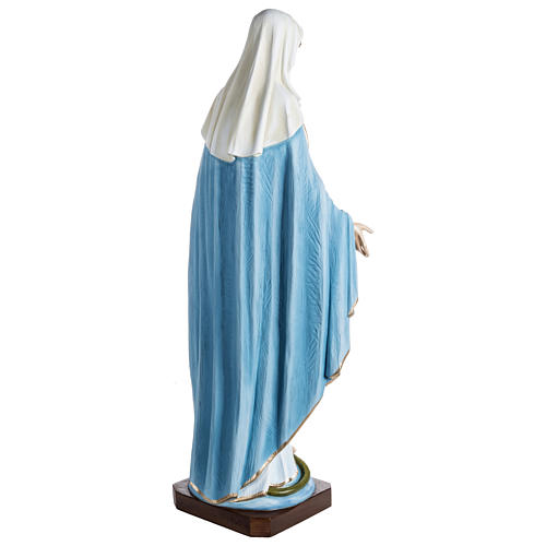 Statue of the Immaculate Virgin Mary in fibreglass 100 cm for EXTERNAL USE 10