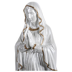 Statue Gottesmutter von Lourdes perlmuttartigen Fiberglas 60cm AUSSENGEBRAUCH