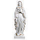 Statue of Our Lady of Lourdes in golden mother-of-pearl fibreglass 60 cm for EXTERNAL USE s1