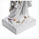 Estatua Virgen de Lourdes fibra de vidrio nacarada oro 60 cm PARA EXTERIOR s5