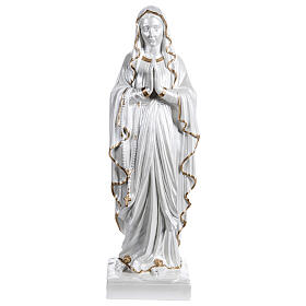 Figura Madonna z Lourdes, włókno szklane masa perłowa, wyk. kolor złoty, 60 cm, NA ZEWNĄTRZ