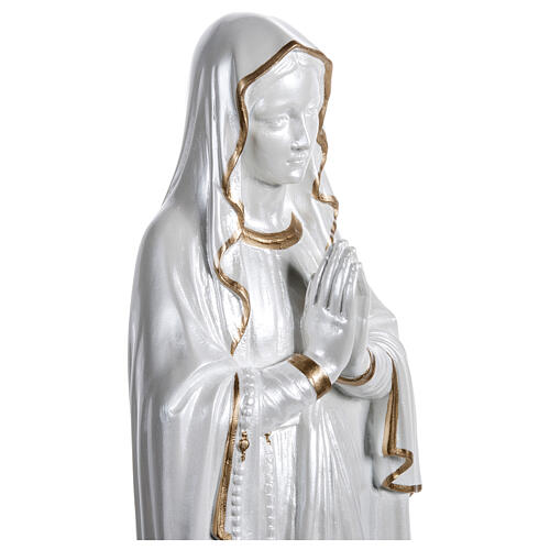 Figura Madonna z Lourdes, włókno szklane masa perłowa, wyk. kolor złoty, 60 cm, NA ZEWNĄTRZ 3