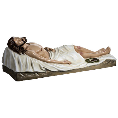 Dead Jesus in coloured fibreglass 140 cm for EXTERNAL USE 10