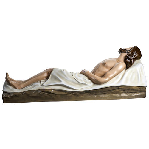 Dead Jesus in coloured fibreglass 140 cm for EXTERNAL USE 11