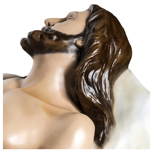 Dead Jesus in coloured fibreglass 140 cm for EXTERNAL USE 12