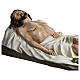 Jésus Mort 140 cm fibre de verre colorée POUR EXTÉRIEUR s8