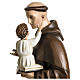 Statue of St. Anthony of Padua in coloured fibreglass 100 cm for EXTERNAL USE s3