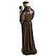 Statue of St. Anthony of Padua in coloured fibreglass 100 cm for EXTERNAL USE s12