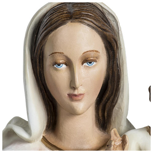 Estatua Virgen con niño aplicación 60 cm fibra de vidrio PARA EXTERIOR 3