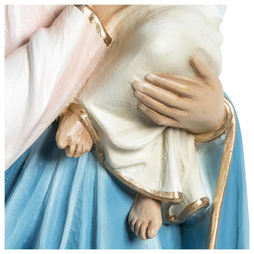 Estatua Virgen con niño aplicación 60 cm fibra de vidrio PARA EXTERIOR 5