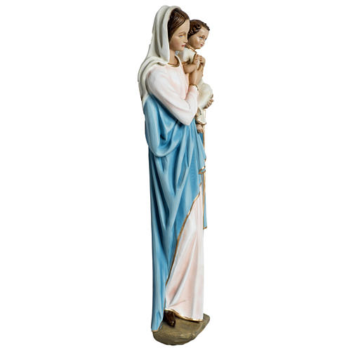 Estatua Virgen con niño aplicación 60 cm fibra de vidrio PARA EXTERIOR 6