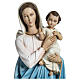 Estatua Virgen con niño aplicación 60 cm fibra de vidrio PARA EXTERIOR s2