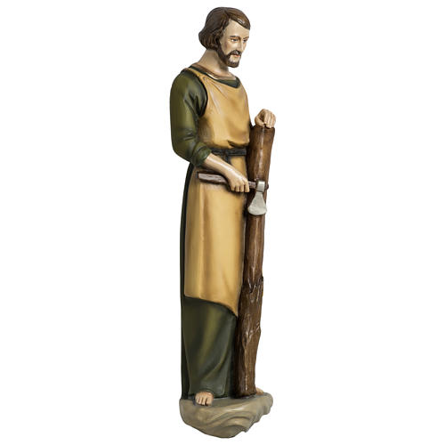 Statue of St. Joseph the woodworker in fibreglass 60 cm for EXTERNAL USE 5