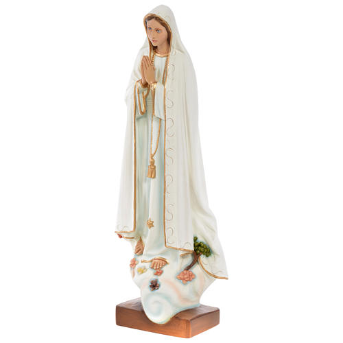 Estatua Virgen de Fátima 60 cm fiberglass pintada PARA EXTERIOR 2