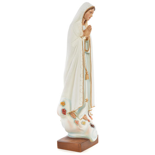 Estatua Virgen de Fátima 60 cm fiberglass pintada PARA EXTERIOR 3