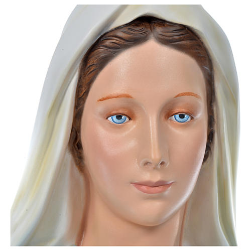 Statue of the Immaculate Virgin Mary in coloured fibreglass 180 cm for EXTERNAL USE 2