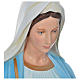 Statue of the Immaculate Virgin Mary in coloured fibreglass 180 cm for EXTERNAL USE s4