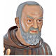 Statue of St. Pio in coloured fibreglass 175 cm for EXTERNAL USE s4