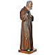 Statue of St. Pio in coloured fibreglass 175 cm for EXTERNAL USE s5