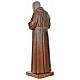 Statue of St. Pio in coloured fibreglass 175 cm for EXTERNAL USE s7