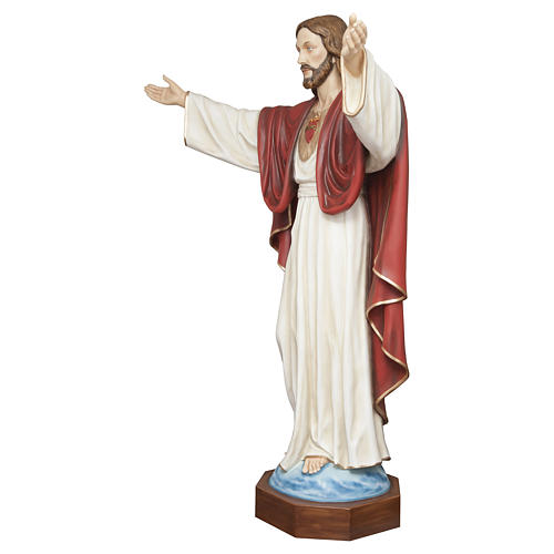 Statue of Christ the Reedemer in fibreglass 200 cm for EXTERNAL USE 3