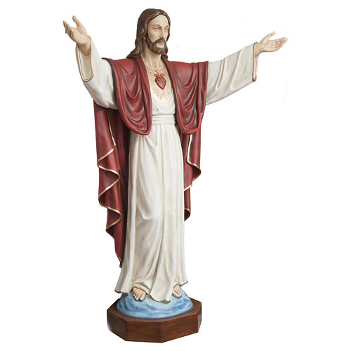 Statue of Christ the Reedemer in fibreglass 200 cm for EXTERNAL USE 6