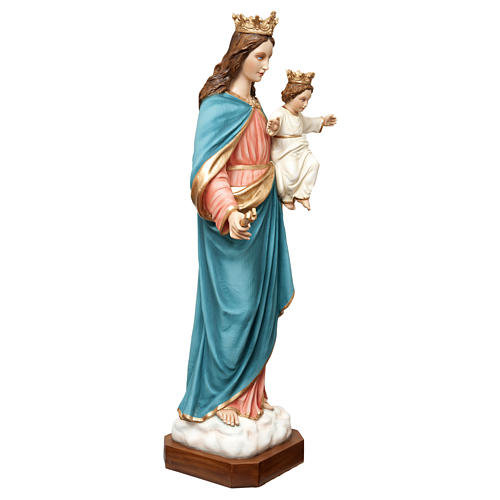Statue of Our Lady of Help in painted fibreglass 120 cm for EXTERNAL USE 5