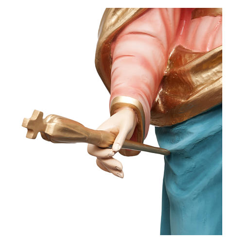 Estatua Virgen Auxiliadora 120 cm fibra de vidrio pintada PARA EXTERIOR 6