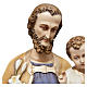 Estatua San José con niño 130 cm fibra de vidrio pintada PARA EXTERIOR s2