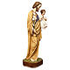 Estatua San José con niño 130 cm fibra de vidrio pintada PARA EXTERIOR s5