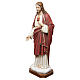 Statue of the Sacred Heart of Jesus in painted fibreglass 165 cm for EXTERNAL USE s3