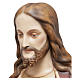 Estatua Sagrado Corazón de Jesús 165 cm fibra de vidrio pintada PARA EXTERIOR s2