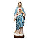 Statue of the Sacred Heart of Mary in painted fibreglass 165 cm for EXTERNAL USE s1
