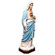 Estatua Sagrado Corazón de María 165 cm fibra de vidrio pintada PARA EXTERIOR s5