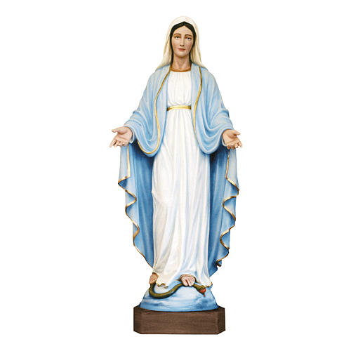 Our Lady of Grace Statue, 180 cm in painted fiberglass FOR OUTDOORS 1