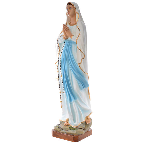 Statue of Our Lady of Lourdes in painted fibreglass 100 cm for EXTERNAL USE 2