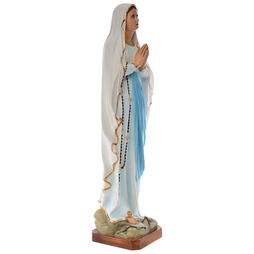 Statue of Our Lady of Lourdes in painted fibreglass 100 cm for EXTERNAL USE 3