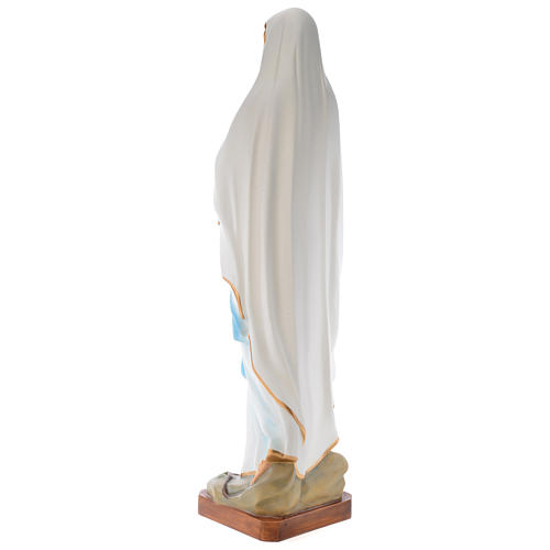 Statue of Our Lady of Lourdes in painted fibreglass 100 cm for EXTERNAL USE 4