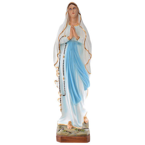 Estatua Virgen de Lourdes 100 cm fibra de vidrio pintada PARA EXTERIOR 1