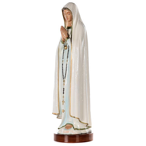 Statue of Our Lady of Fatima in painted fibreglass 83 cm for EXTERNAL USE 3