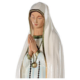 Estatua Virgen de Fátima 83 cm fiberglass pintada PARA EXTERIOR