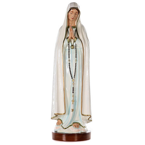 Estatua Virgen de Fátima 83 cm fiberglass pintada PARA EXTERIOR 1