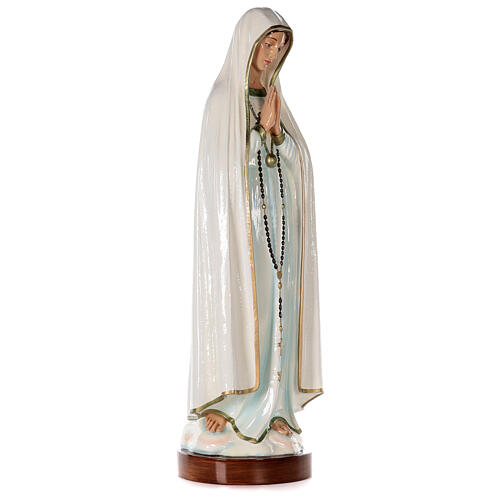 Estatua Virgen de Fátima 83 cm fiberglass pintada PARA EXTERIOR 4
