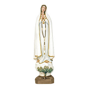 Estatua Virgen de Fátima 100 cm fiberglass pintada PARA EXTERIOR